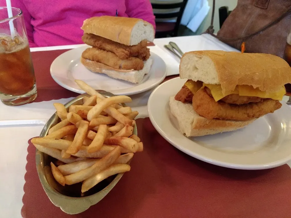 Fish Sandwich and Fries