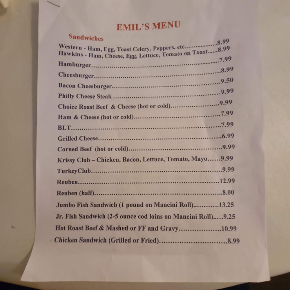 Emil's Lounge Menu image 4
